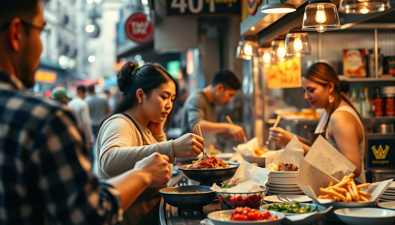 Balanced healthy meal prepared in a home kitchen
